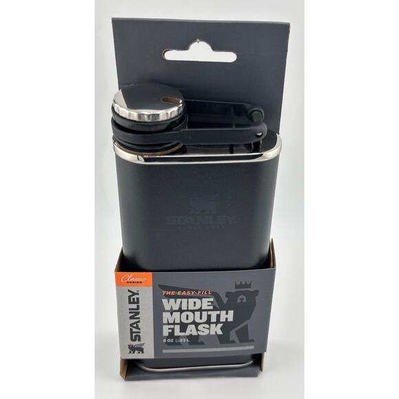 Classic Easy Fill Wide Mouth Flask | 8 OZ | CLASSIC BLACK - Picture 6 of 7